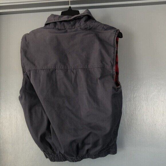 Ozark Trail Vest Men Medium Full Zip Sleeveless Outdoors Plaid Lining Puffer - Picture 2 of 7